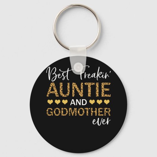 フレー最高のキンの叔母とゴッドマザーのレバード キーホルダー (正面)