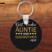 フレー最高のキンの叔母とゴッドマザーのレバード キーホルダー (正面)