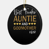 フレー最高のキンの叔母とゴッドマザーのレバード セラミックオーナメント (左)