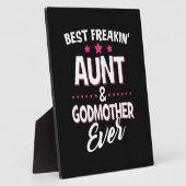 フレー最高のキンの叔母とゴッドマザー フォトプラーク (側面)