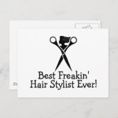 フレー最高のキン美容師エバーブラック ポストカード (正面/裏面)