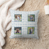 フレ最高のスタイリッシュンズブルーフレンドシップフォトコラージュ クッション (ブランケット)