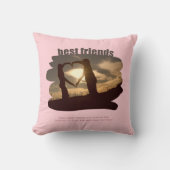 フレ最高のンズフォト引用文BFFベスティーズことわざ切り出し クッション (正面)