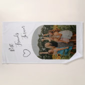 フレ最高のンズフォーエバーBFFカスタム写真 ビーチタオル (正面)