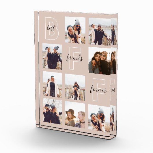 フレ最高のンズ・フォーエバーBFF 9人のフォトグリッドコラージュ フォトブロック (右)