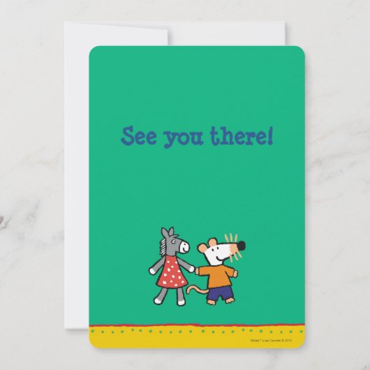 フレ最高のンズ·メイシーとドティ·ホールド·ハンズ 招待状 (裏面)