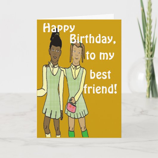 フレ最高のンド誕生日カード カード (正面)