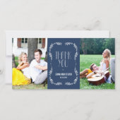 フレ離れーム結婚のサンキューカード海軍 サンキューカード (正面)