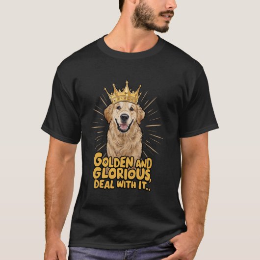 フロおもしろいロの金おもしろい味の犬ことわざ Tシャツ (正面)