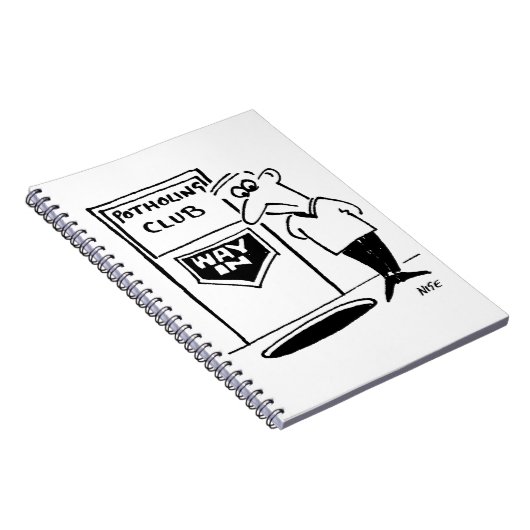 フロアおもしろいマンガのポトリングクラブ入り口 ノートブック (右側)