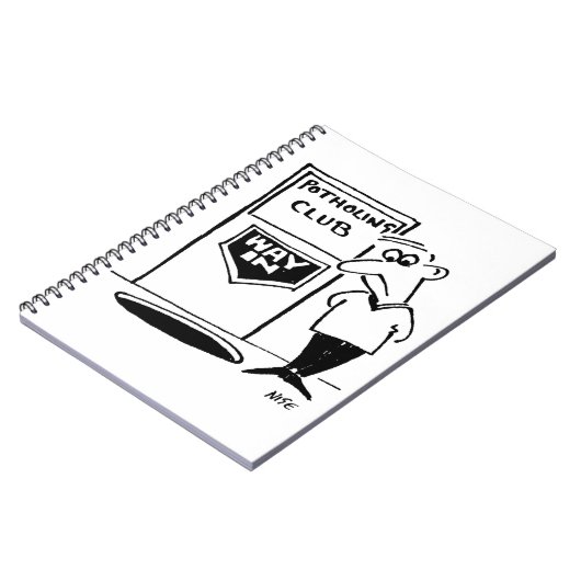 フロアおもしろいマンガのポトリングクラブ入り口 ノートブック (左側)