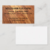 フロアクリーニングサービス名刺テンプレート 名刺 (正面/裏面)