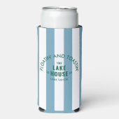 フロアチン&トアスティンザレイクハウスブルーストライプ スリム缶クーラー (Seltzer正面)