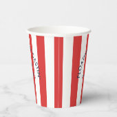 フロアチン&トアスティンザレイクハウスレッドストライプ 紙コップ (右)