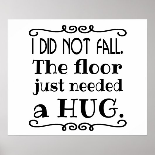 フロアハグおもしろい ポスター (正面)