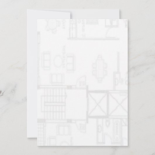 フロアプラン招待状 招待状 (裏面)