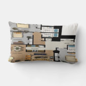 フロアプラン枕 ランバークッション (裏面)