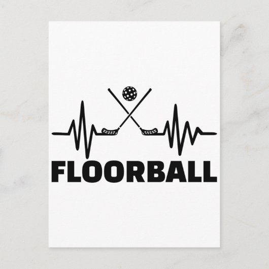 フロアボールの頻度 ポストカード (正面)