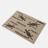 フロアマット – ようこそ、刈部、万屋 ドアマット (アングル)