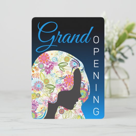 フロアリー美容師美しいサロングランドオープン 招待状 (スタンド正面)