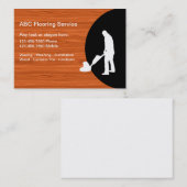 フロアーリングのサービス業カード 名刺 (正面/裏面)