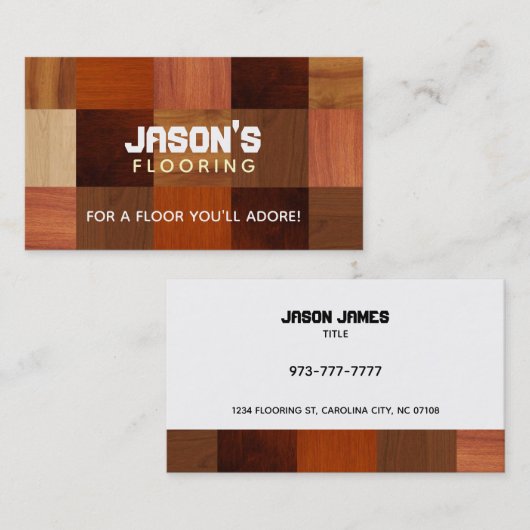 フロアーリングの名刺 名刺 (正面/裏面)