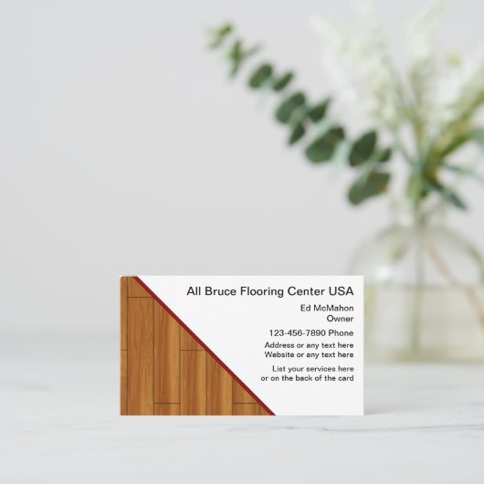 フロアーリングの名刺 名刺 (スタンド正面)