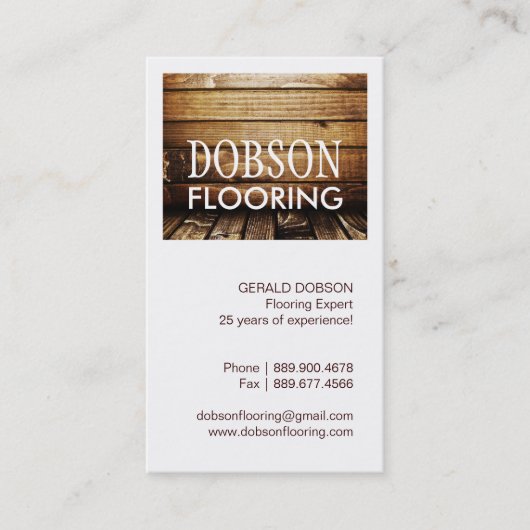 フロアーリングの名刺 名刺 (正面)