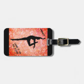 フロア離れの荷物預けカスタム金で体操 ラゲッジタグ (正面横)