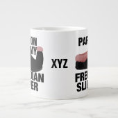 フロイディアンスリッパカスタムーのマグカップ ジャンボコーヒーマグカップ (正面)