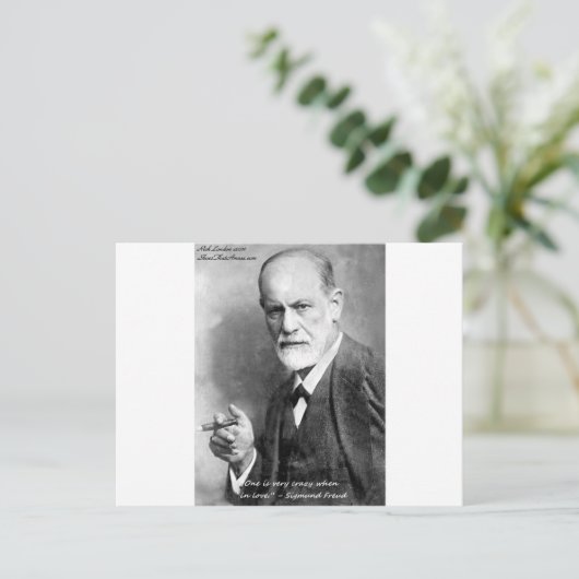 フロイト熱狂する愛好家が引用文ギフトカードなどを愛する ポストカード (スタンド正面)