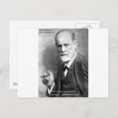 フロイト熱狂する愛好家が引用文ギフトカードなどを愛する ポストカード (正面/裏面)