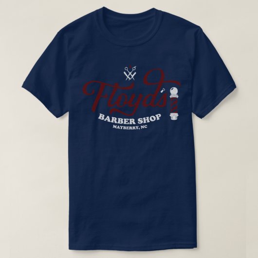 フロイド理容師店 Tシャツ (デザイン正面)