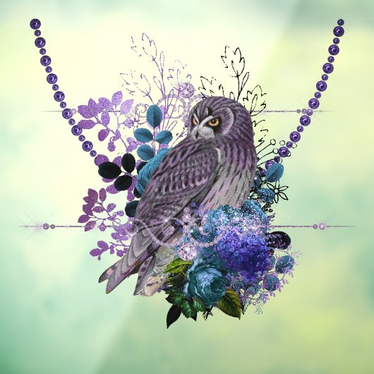 フロエレガントウフローラヴィンテージダイヤモンド玉紫色 ウィンドウサイン (シート3)