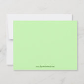 フロギヴィルキュートフロッグベビーシャワー招待状 招待状 (裏面)