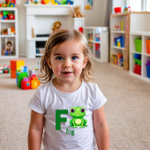フロギーおもしろいアルファベットTee for Toddlers トドラーTシャツ