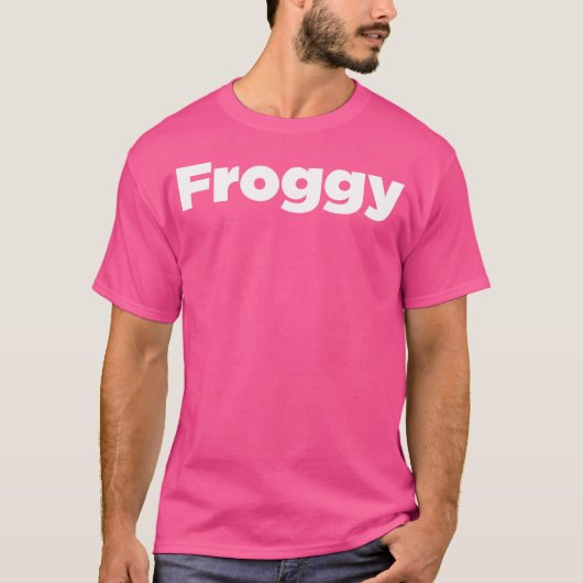 フロギーのカエル Tシャツ (正面)