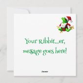 フロギーのクリスマスホリデーカードを持っている シーズンカード (裏面)