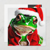 フロギーのグロギーのクリスマスホリデーカードを持っている シーズンカード (正面/裏面)