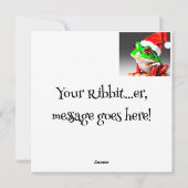 フロギーのグロギーのクリスマスホリデーカードを持っている シーズンカード (裏面)