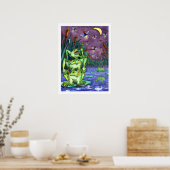 フロギーの夜 – 動物 – 18 x 24 ポスター (キッチン)