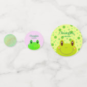 フロギーの最初の誕生日パーティーカエルカラフル紙吹雪 コンフェッティ (正面)