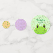 フロギーの最初の誕生日パーティーカエルカラフル紙吹雪 コンフェッティ (裏面)