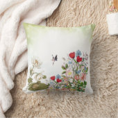 フロギーはコートを着たアメリカ人のMoJo枕に行った クッション (ブランケット)