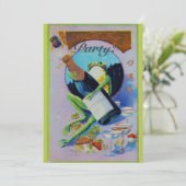 フロギーウィズシャンパンボトル大晦日パーティー 招待状 (スタンド正面)