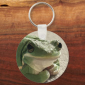 フロギーグリーンツリーカエル キーホルダー (正面)