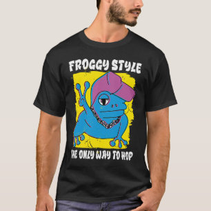 フロギースタイルヒップホップミュージックラッパー Tシャツ