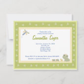 フロギーテイルズカエル王子赤ちゃんシャワー4.25 x 5.5 招待状 (正面)