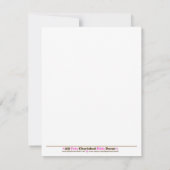 フロギーテイルズブルー縁どベビーシャワー招待状 招待状 (裏面)