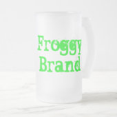 フロギーブランドコールドマグ フロストグラスビールジョッキ (正面右)